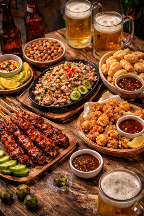 PULUTAN (poo-loo-tan) or bar snacks