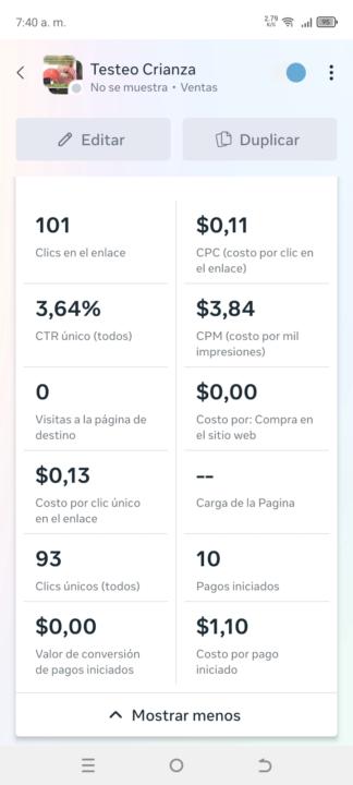 Pregunta META ADS
