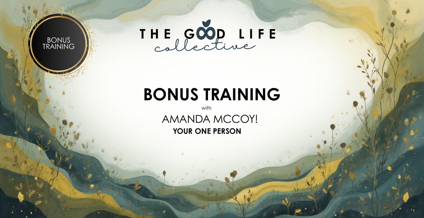 BONUS TRAINING - Amanda McCoy