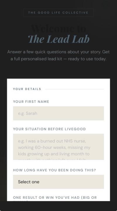 Introducing… The Lead Lab