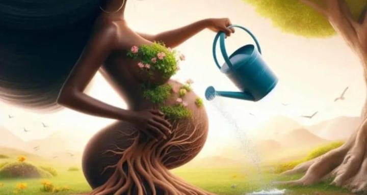 Mother's without masks