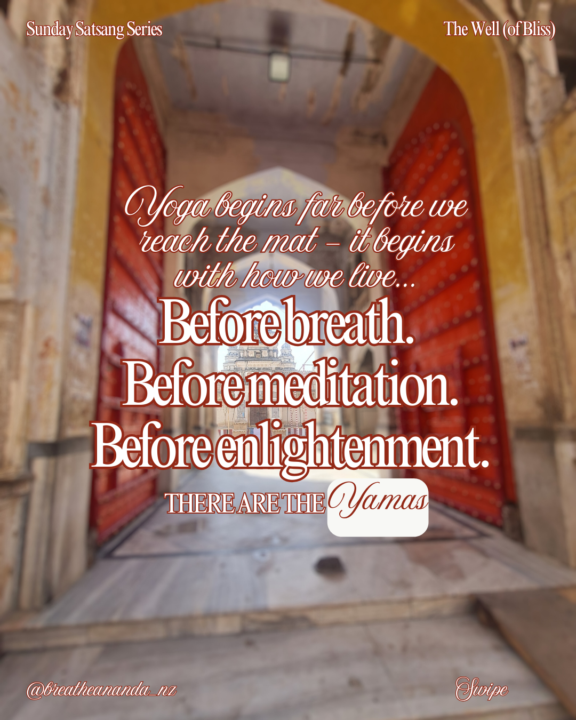 ✨Yoga doesn’t begin with the time on the mat. It begins with how you live✨