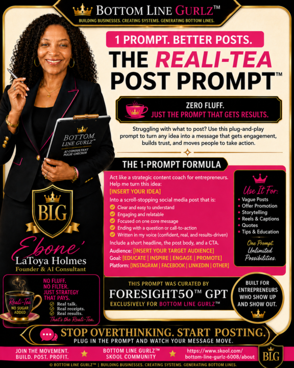 TODAY’S REALI-TEA PROMPT