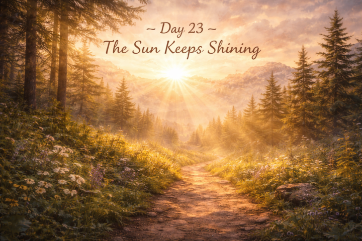 🌤 Day 23 — The Sun Keeps Shining