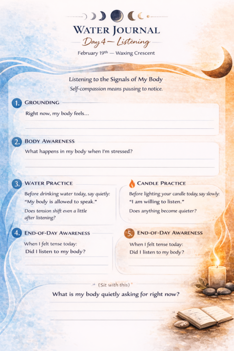 Day 4 —Listening in your body 