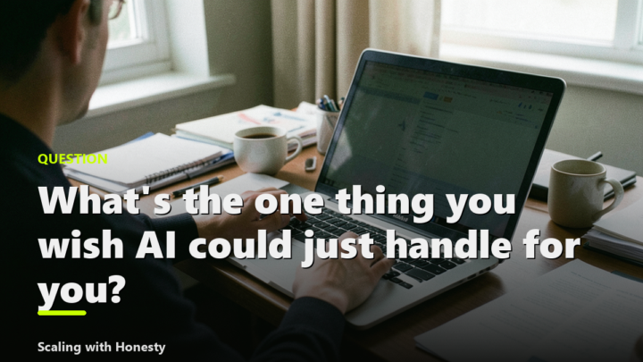 What's the one thing you wish AI could just handle for you?