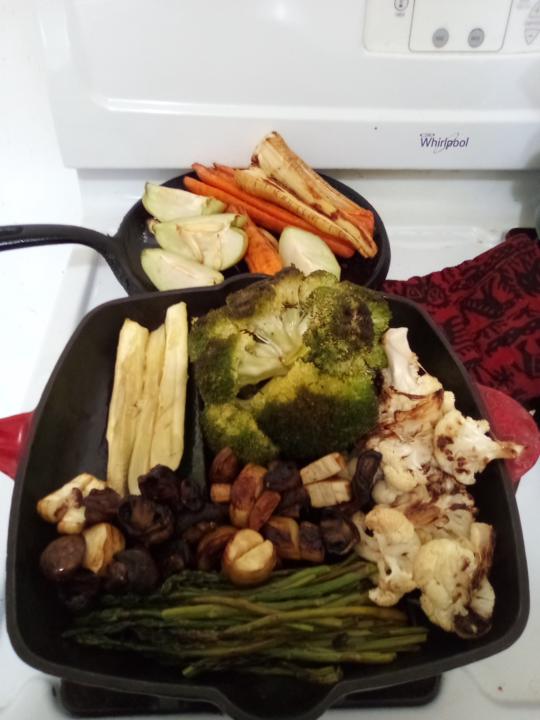Roasting so it's not wasted: