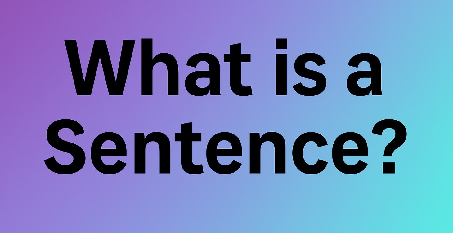 Write It Right 101: What Is a Sentence?