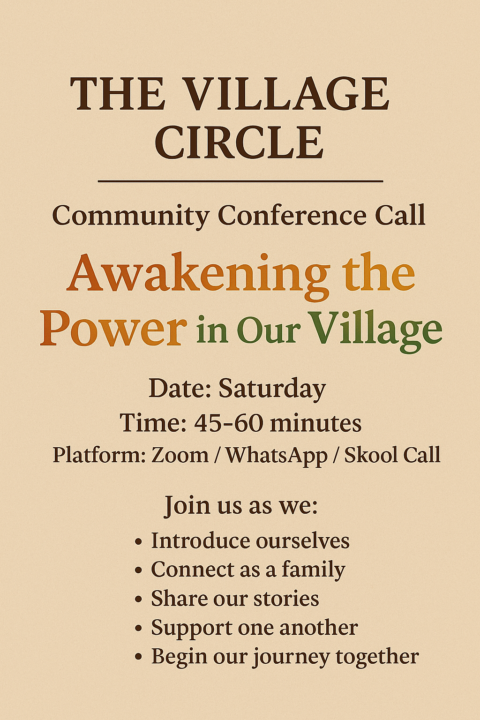 🌟 The Village Circle – First Community Conference Call