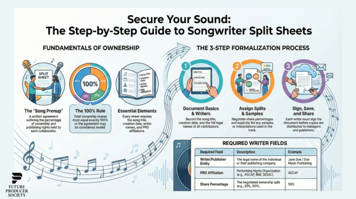 Secure Your Sound: A Step-By-Step Guide To Songwriter Split Sheets