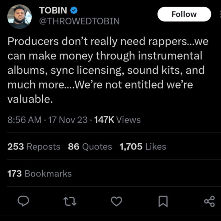 Producers Don't Really Need Rappers?