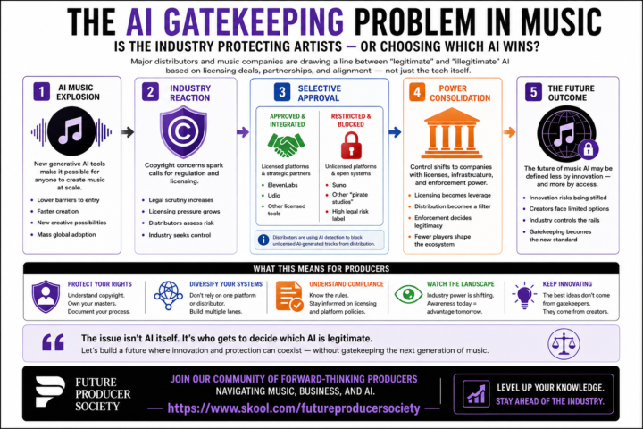 The Music Industry May Not Be Trying to Stop AI — It May Be Deciding Who Gets To Use It
