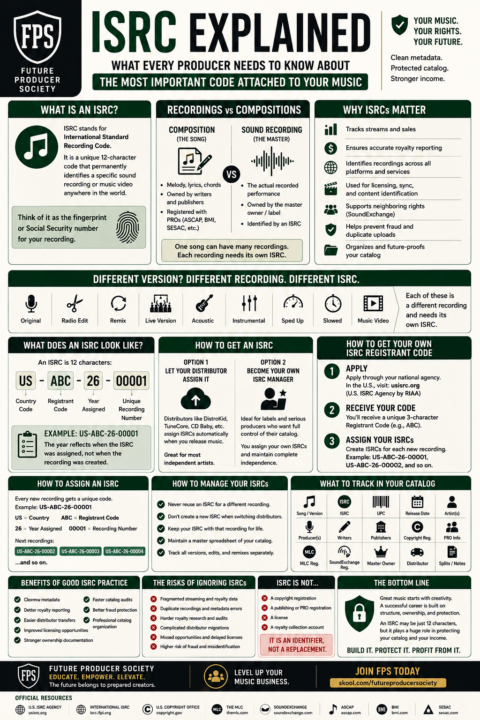 ISRC Explained: What Every Producer Needs to Know About the Most Important Code Attached to Your Music