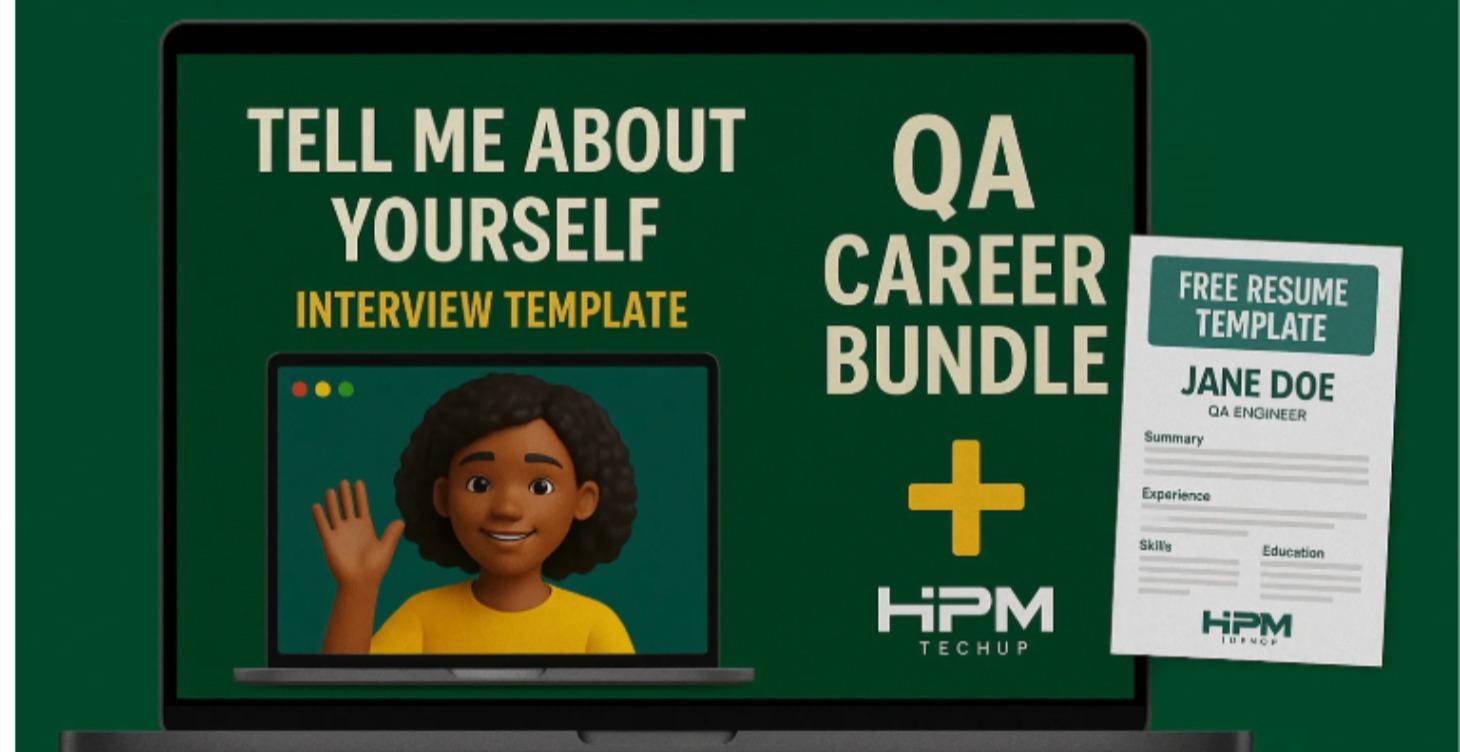 ✅ Tell Me About Yourself