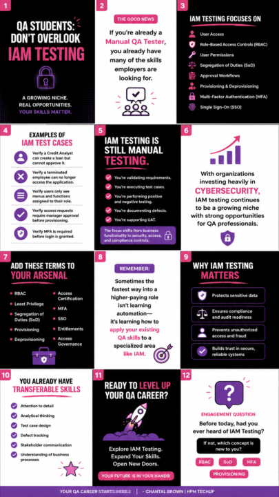 🚨 QA STUDENTS: DON’T OVERLOOK IAM TESTING 🚨