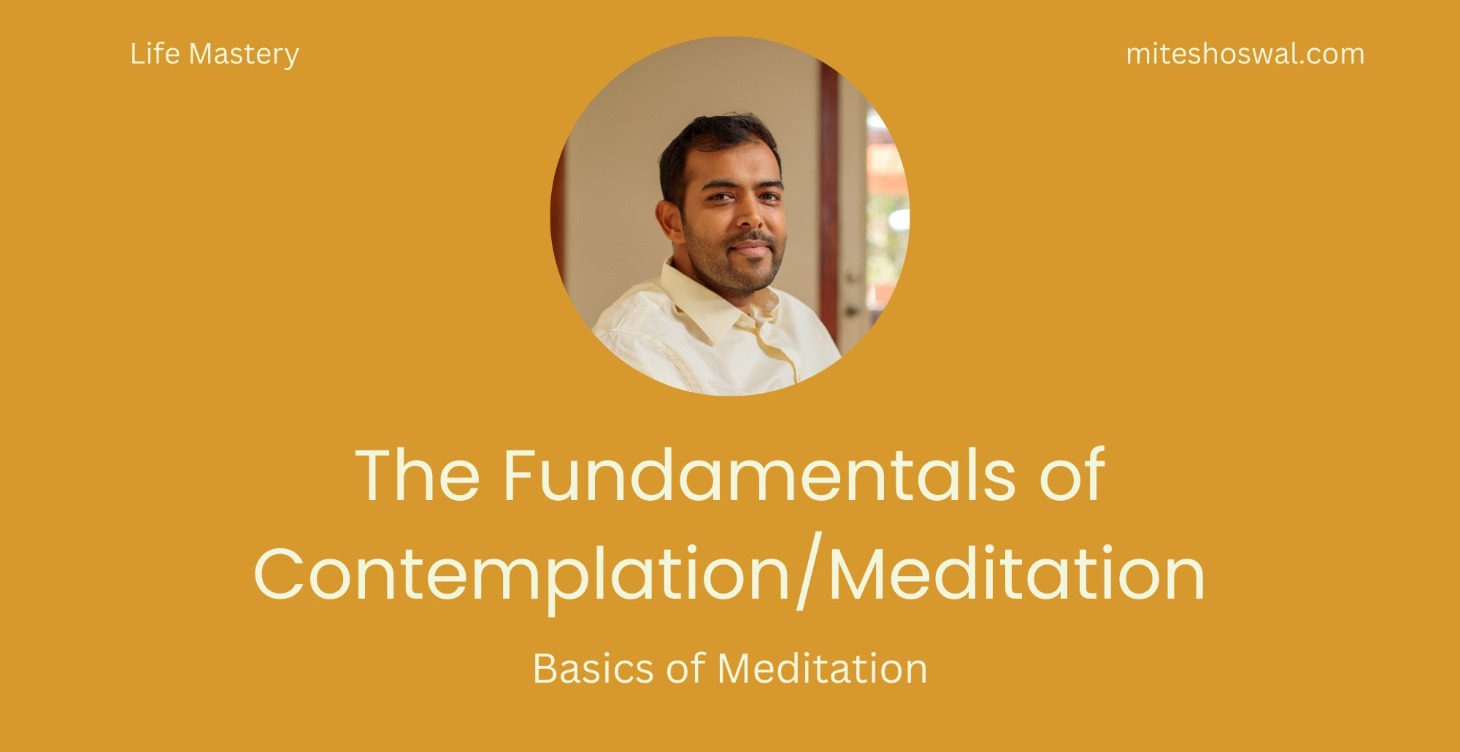 Fundamentals of Meditation/Contemplation