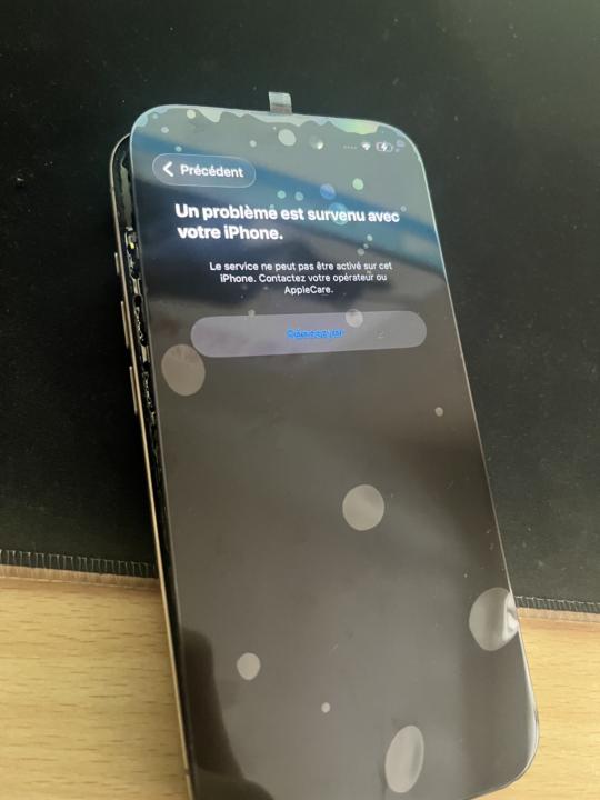 Problème configuration iPhone 