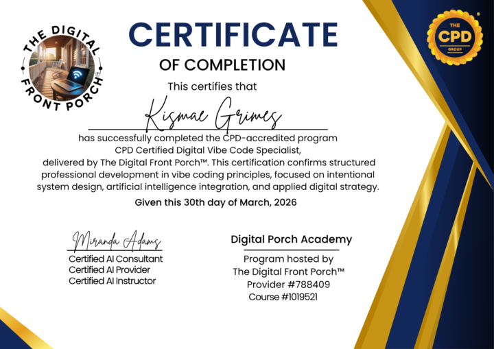 CPD Certified Vibe Code Specialist