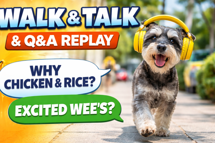 🎥 Walk & Talk Q&A Replay – Chicken & Rice, Excited Wee’s & So Much More