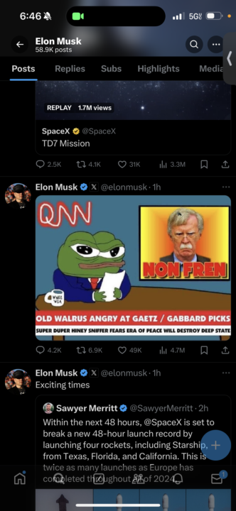 Qnn Tweeted by Elon 