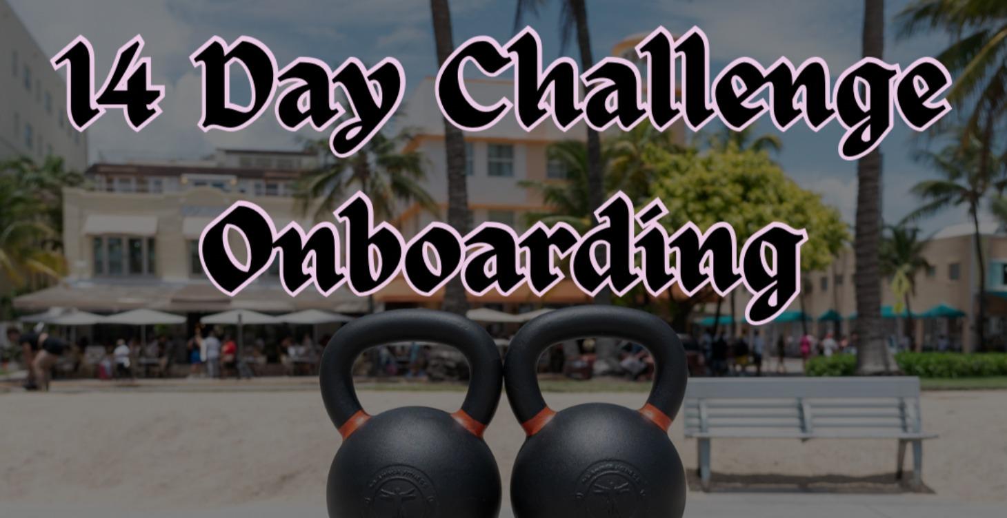 14 Day Challenge Onboarding