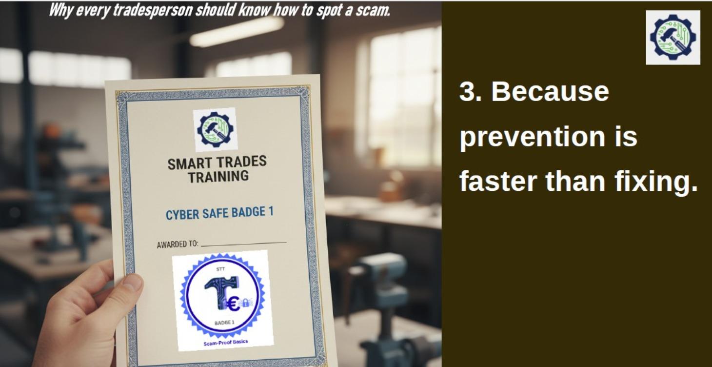 Scam-Proof Basics for Trades: Badge 1 Checklists