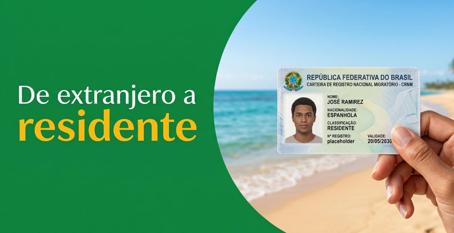 De extranjero a residente en Brasil