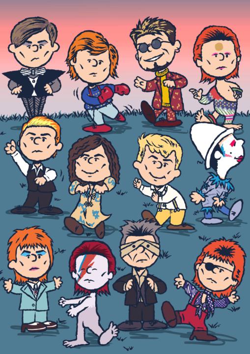 This “Dancing Bowies” print is making me smile today. 
