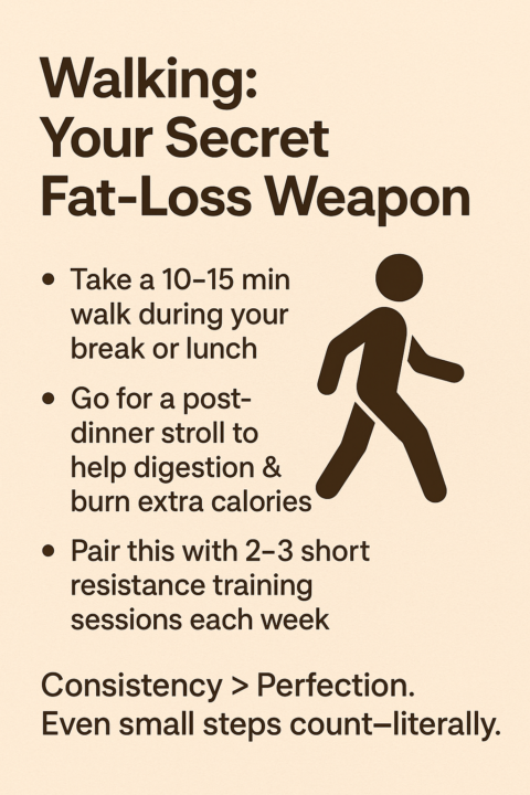 🚶‍♂️ Walking: Your Secret Fat-Loss Weapon (Even on Busy Days)