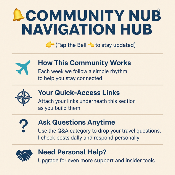 🛎️ Community Navigation Hub (Tap the Bell 👉🛎️)