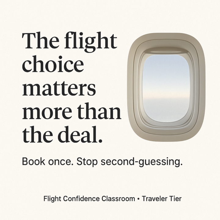 Most travel stress starts before the trip — at the flight screen.