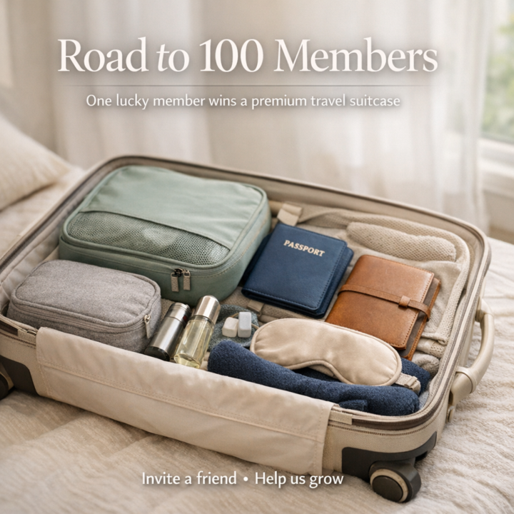 🎒 Help Us Reach 100 Members (Fun Prize Included) ✈️