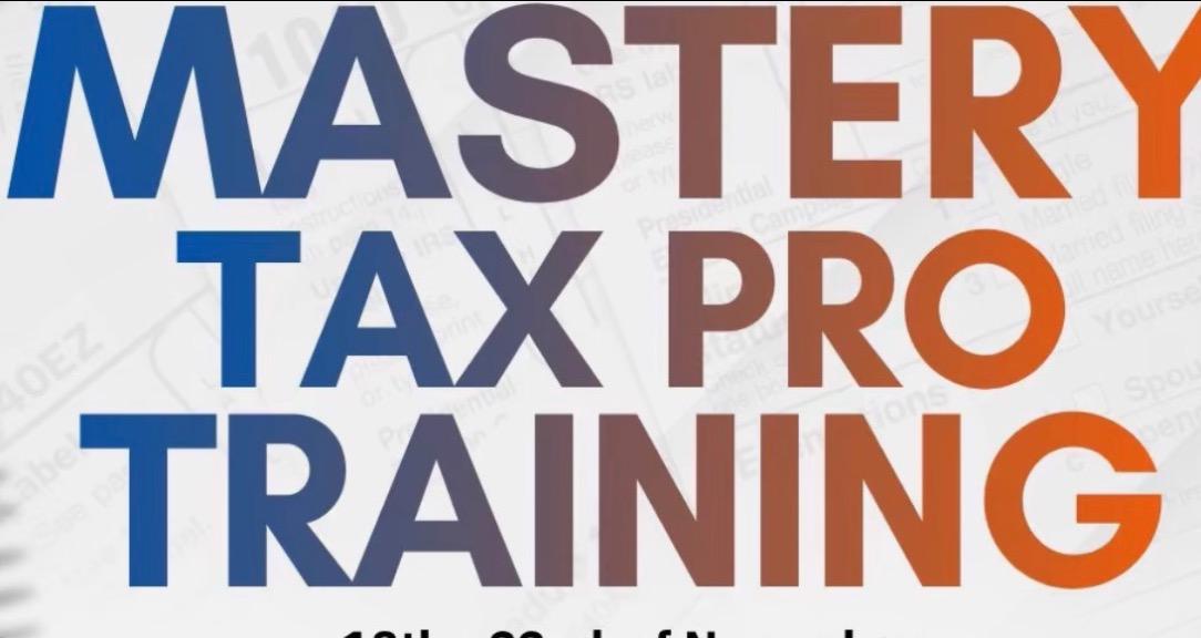 Mastery Tax Pro Training