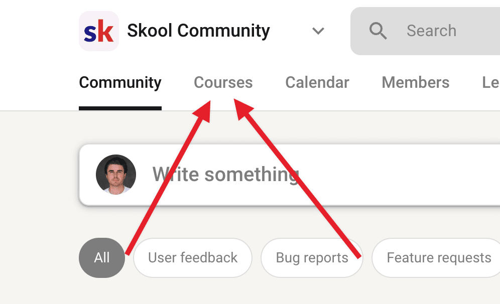 Change "Classroom" tab to "Courses"? · Skool Community
