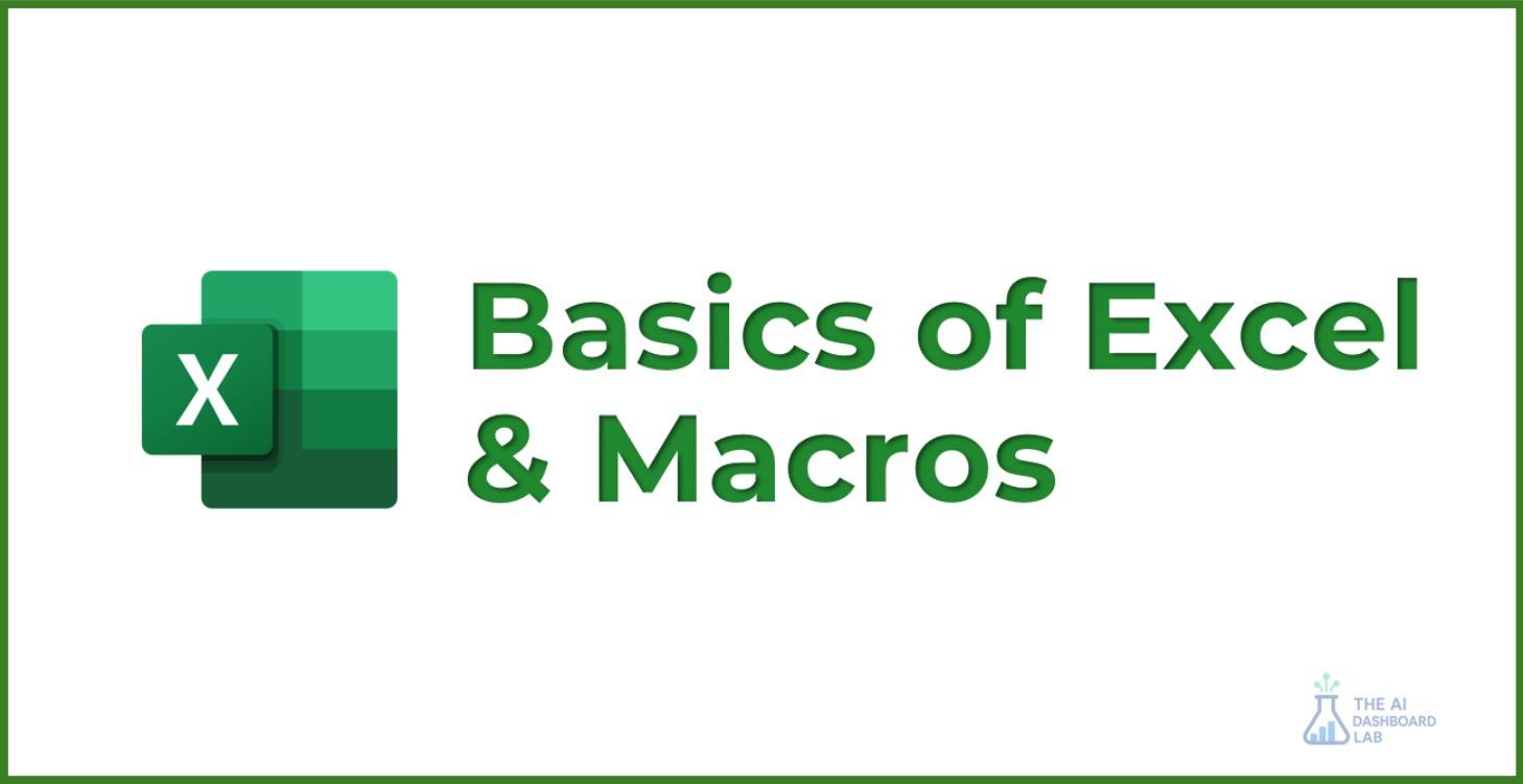 Basics of Excel & Macros