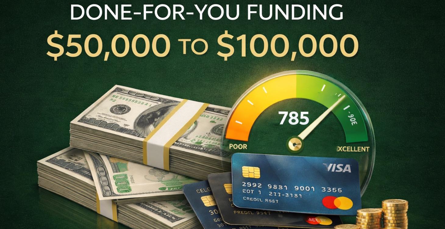 DONE FOR YOU $50K TO $100K FUNDING