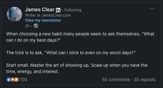 What can I stick to even on my worst days?