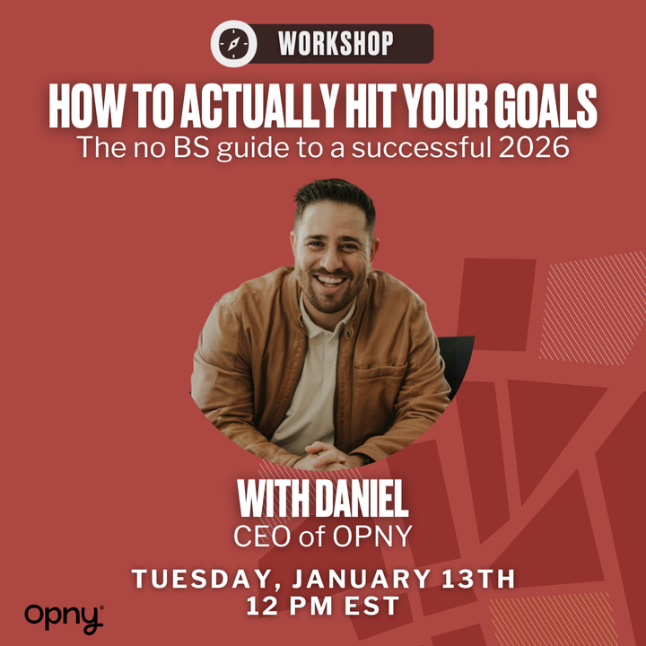 🚨WORKSHOP ALERT: How To Actually Hit Your Goals In 2026