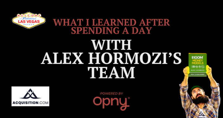 LIVE EVENT: What I learned from working for a day with Alex Hormozi's team