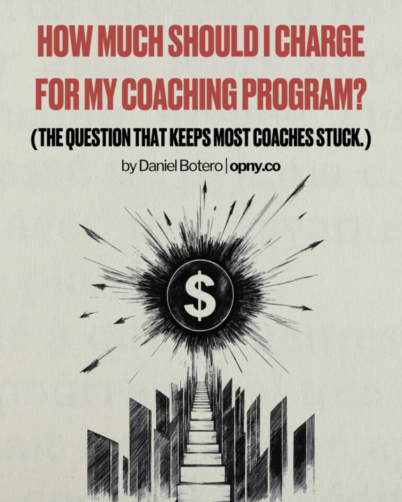 “How much should I charge for my coaching program?”