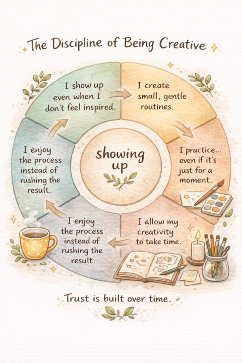 A little thought on the discipline of being creative…