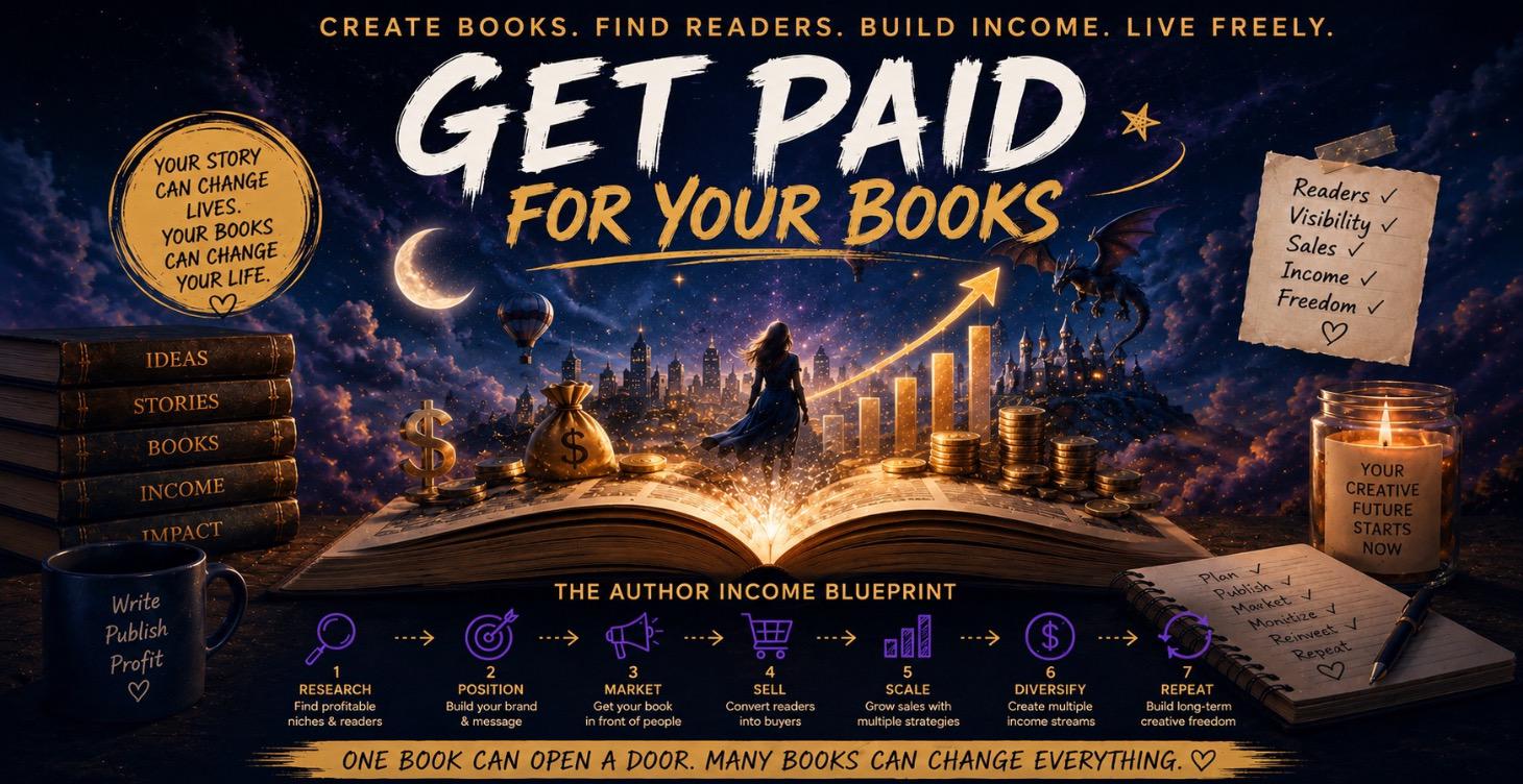 COURSE 3: FROM PUBLISHED BOOK TO INCOME