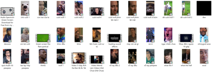 Tặng Bộ Video Meme Chất Lượng