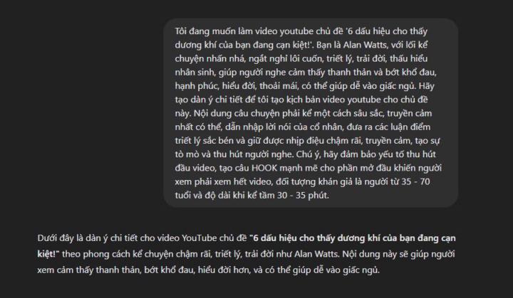 Prompt...? Mai mình edit hoàn thiện