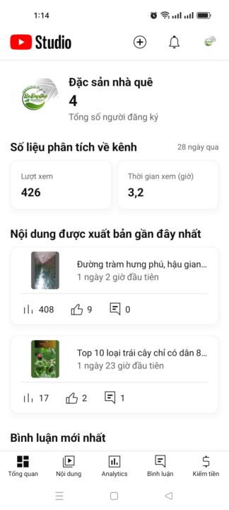 Thành quả đầu tiên 