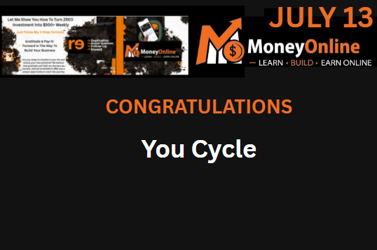 July 13 Congratulations You Cycled
