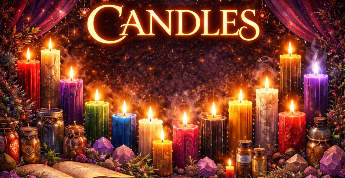 🕯️ Candle Magic Course: Colors, Meanings & Uses
