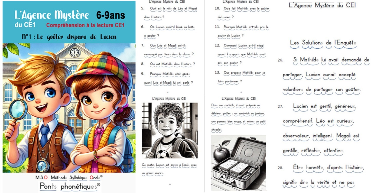 Compréhension de textes CE1 CE2 Dys