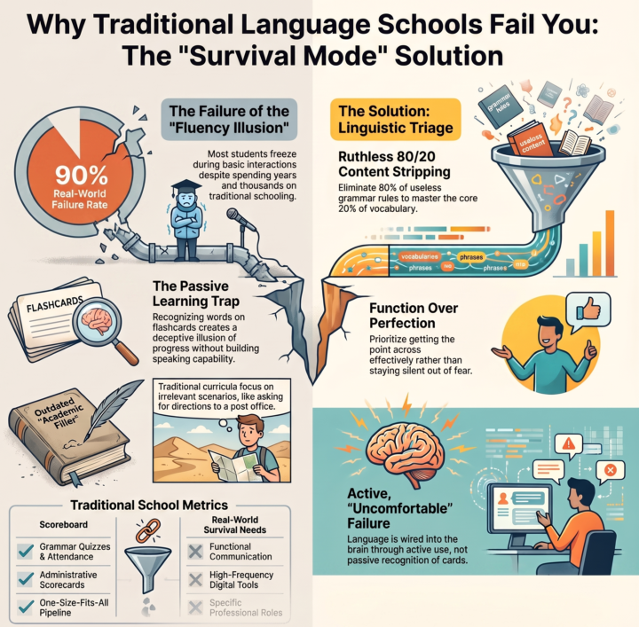 Why Traditional Language Schools Fail