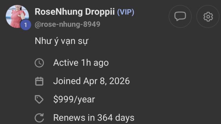 Đơn 999 usd đầu tiên…